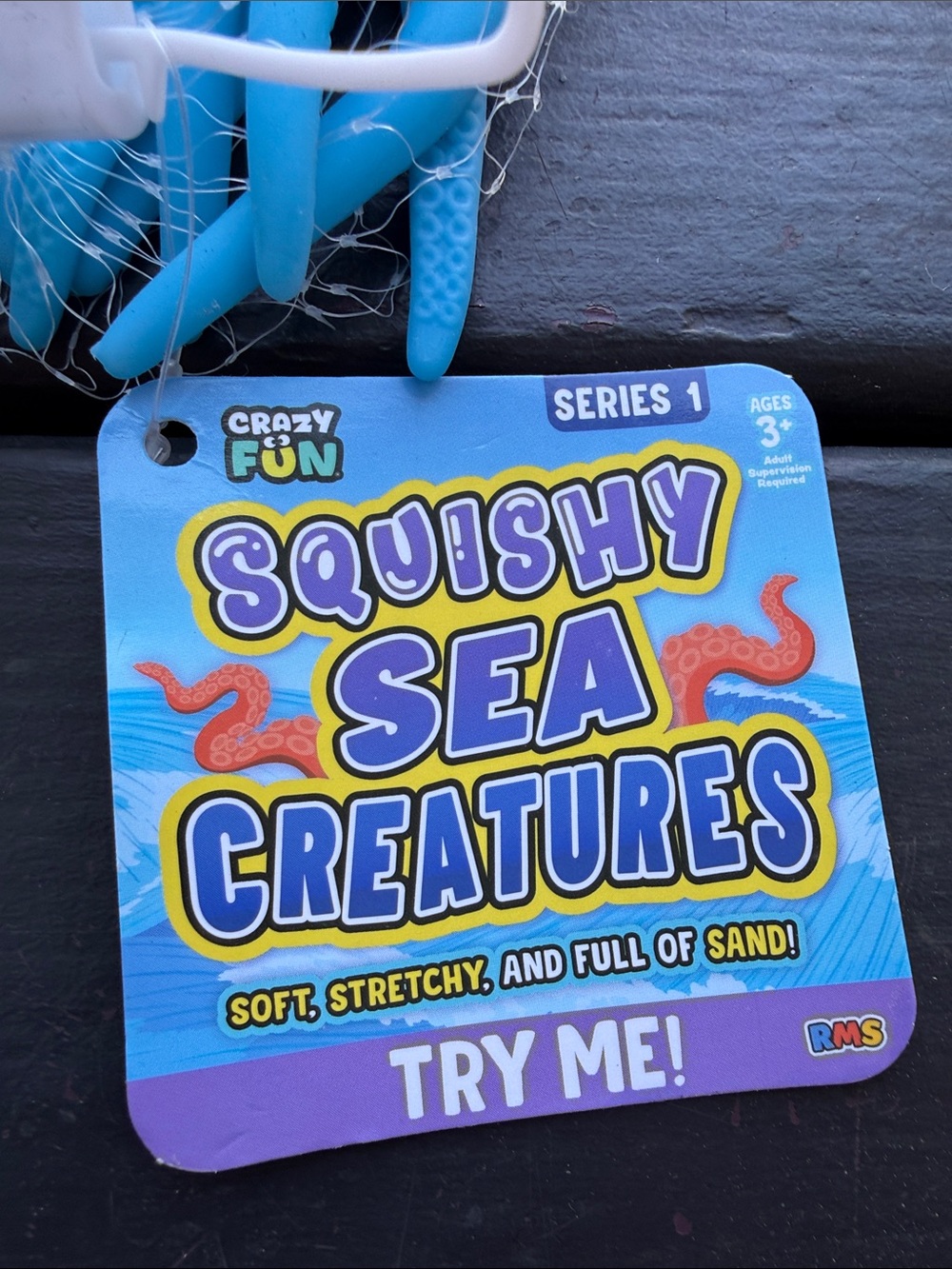 *VIRAL RARE* Squishy Sea Creatures Blue Octopus - crazy fun! RMS - new with tag - Picture 4 of 8
